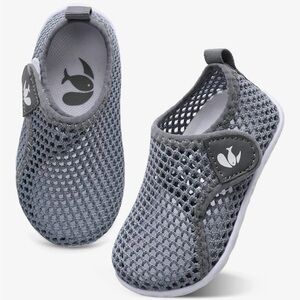 Gray Mesh Baby Walking Shoes Sneakers